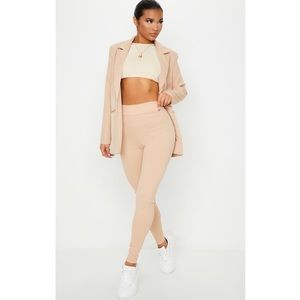 PrettyLittleThing Ribbed High Waisted Leggings